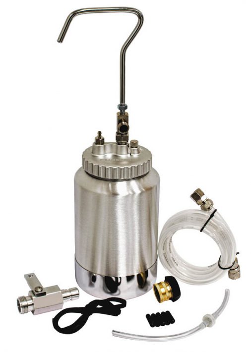 QTech HVLP pressure pot assembly