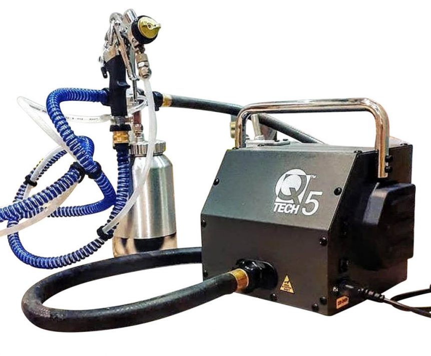 QTech5 + Q70 suction gun + pressure pot kit 5-stage HVLP turbine paint sprayer